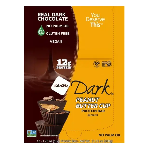 Dark Peanut Butter Cup Protein Bars