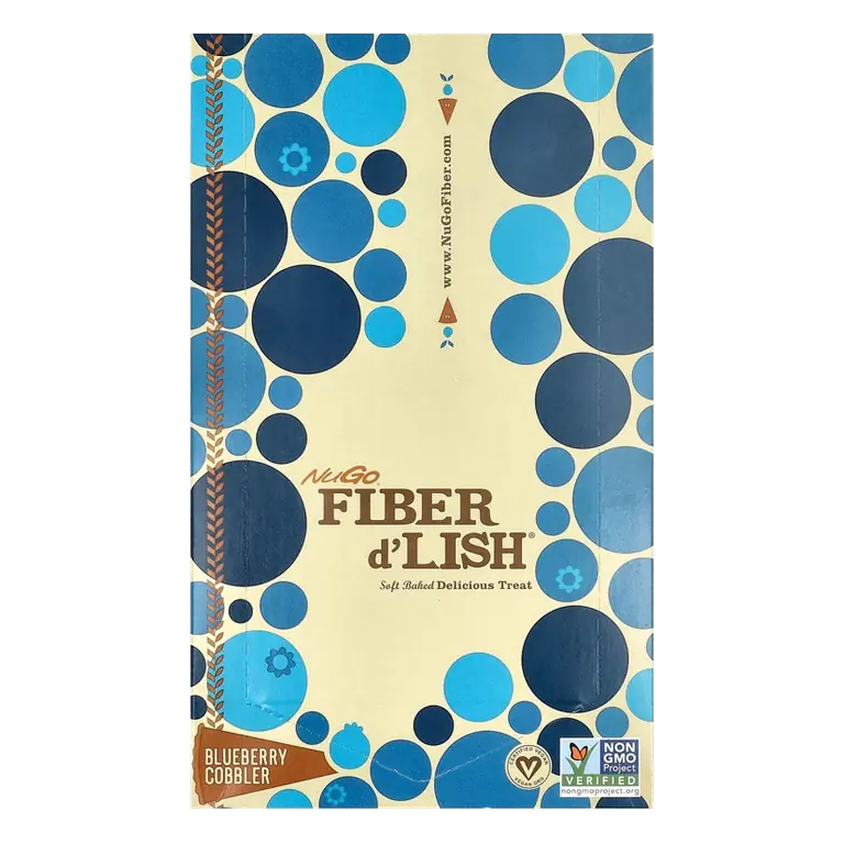 Gnu Foods FiberLove Flavor & Fiber Bars - Blueberry Cobbler - 25.4 oz