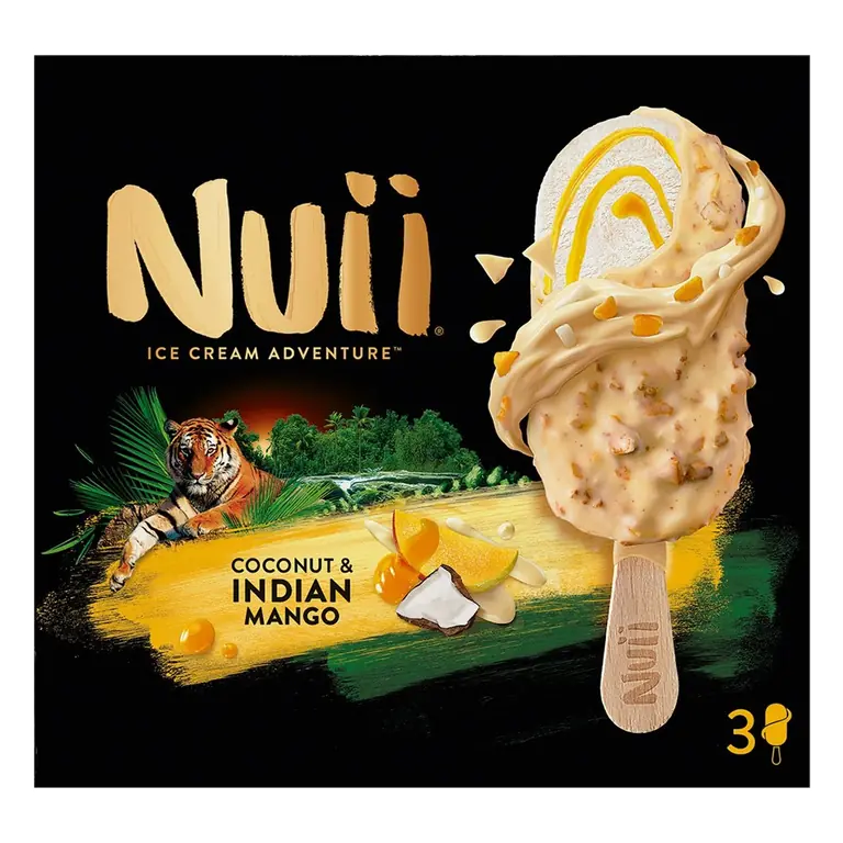 Coconut & Indian Mango Ice Cream Sticks