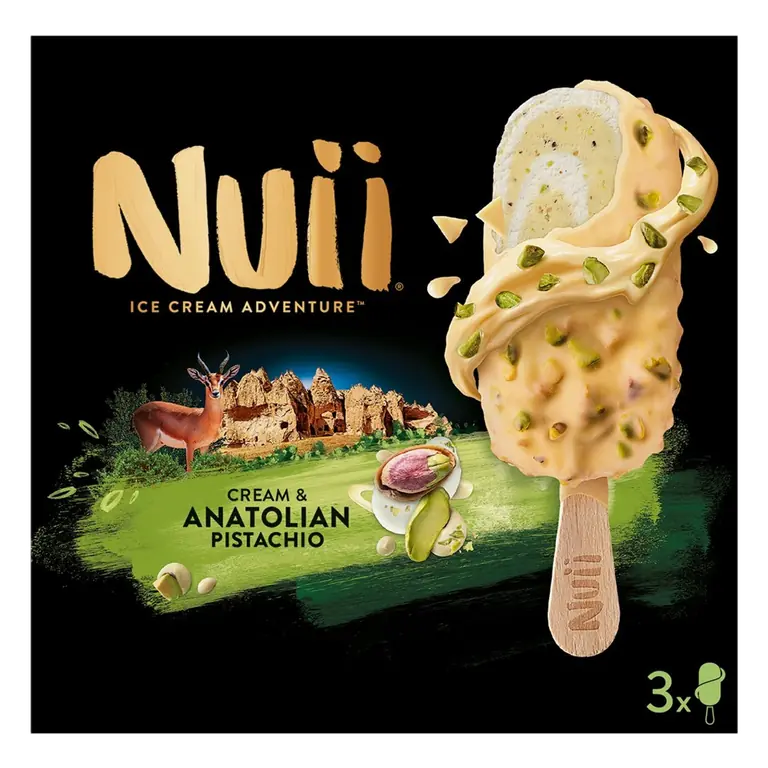 Cream & Anatolian Pistachio Ice Cream Sticks