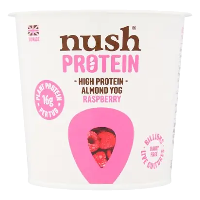 Protein Raspberry Dairy Free Almond Yogurt Alternative
