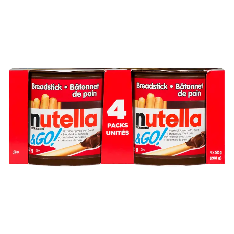 & Go Breadsticks Spread 4 x 52 g