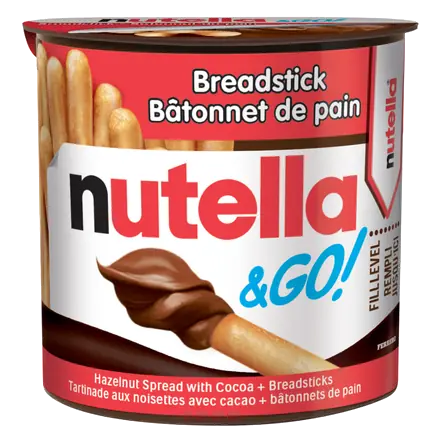 & Go Hazelnut Spread With Cocoa + Breadsticks 52 g