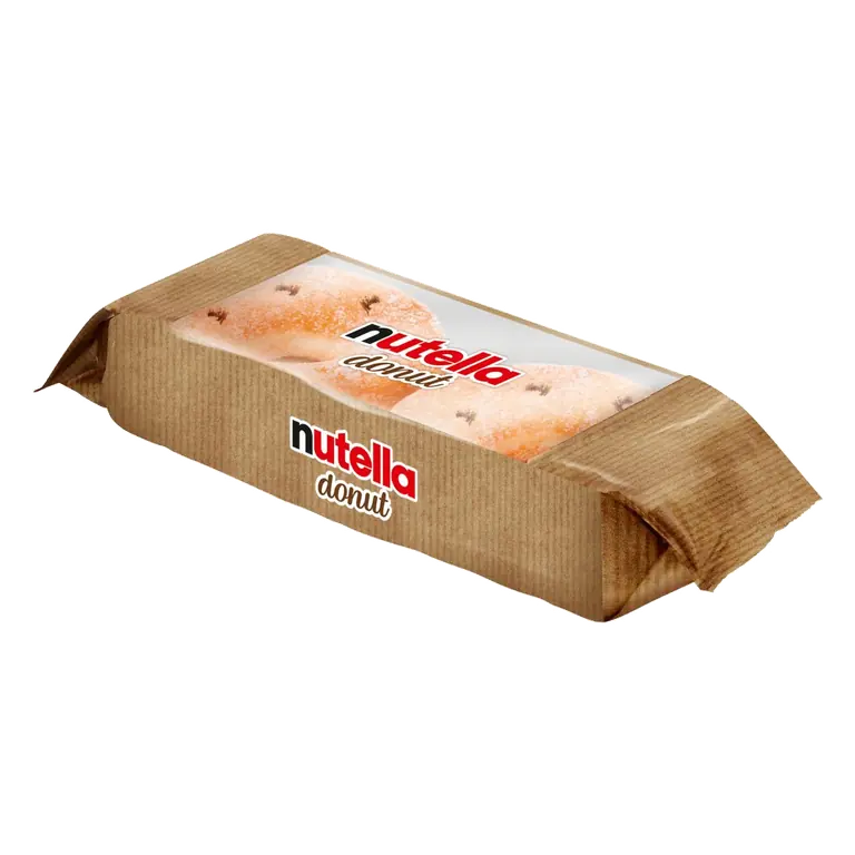 Soft donut filled with Nutella Hazelnut Spread 2 Pack