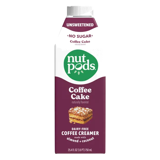 Dairy Free Unsweetened Coffee Cake Flavor Almond + Coconut Creamer