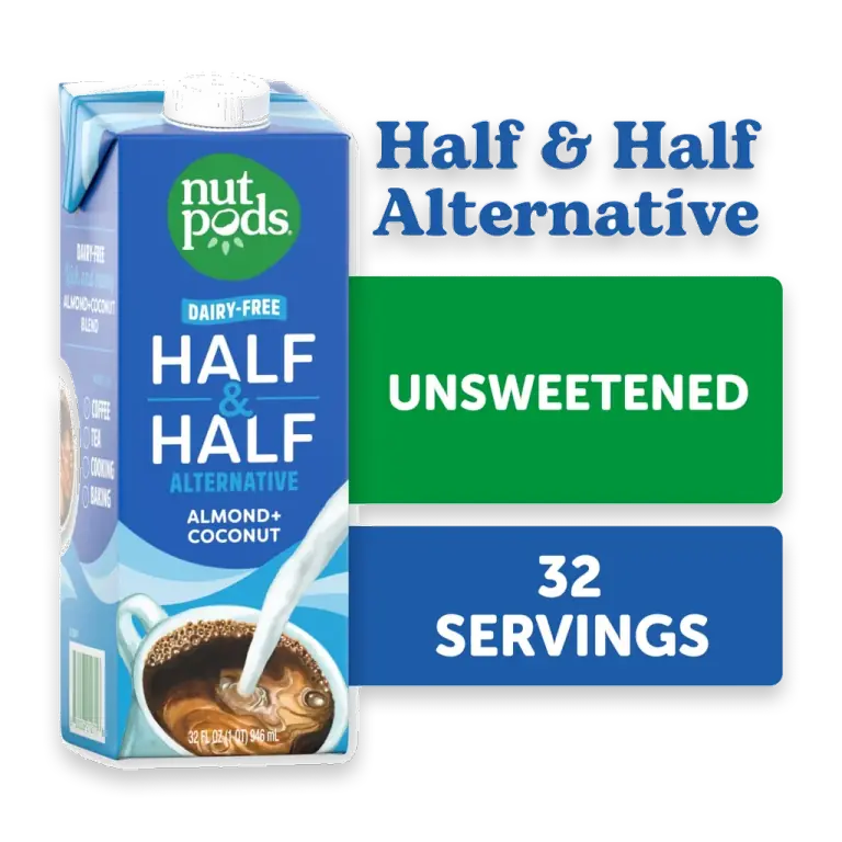 Non Dairy Half & Half Alternative made with Almonds and Coconuts