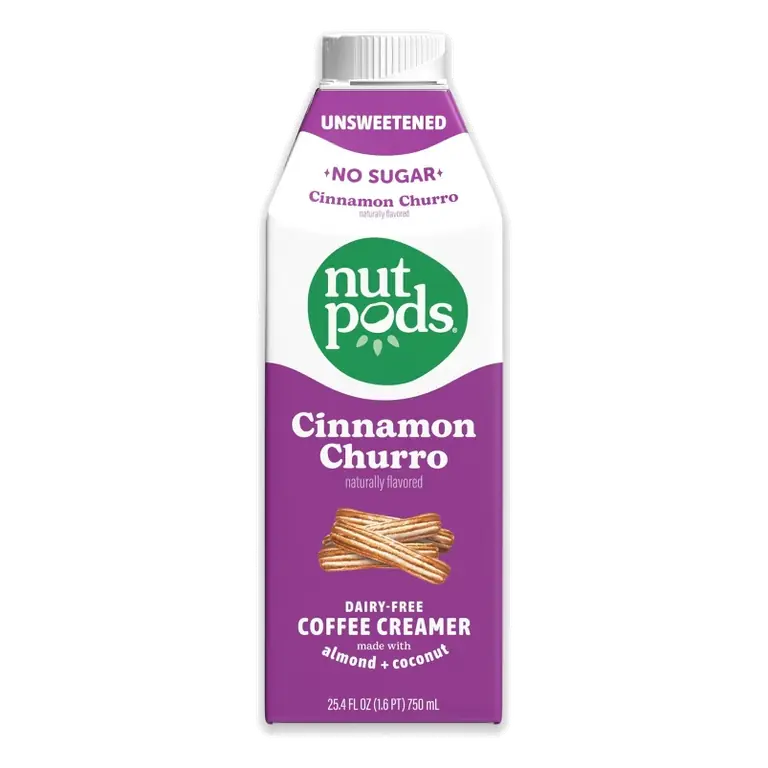 nutpods Unsweetened Cinnamon Churro Creamer, 25.4 fl oz
