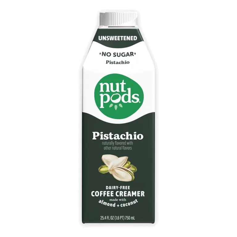 nutpods Unsweetened Pistachio Coffee Creamer, 25.4 fl oz