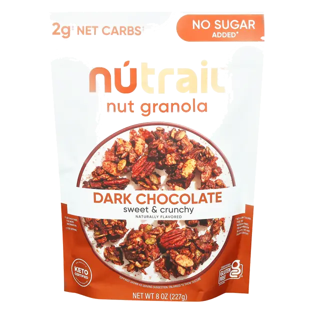 Gluten Free No Sugar Added Keto Cacao Nut Granola