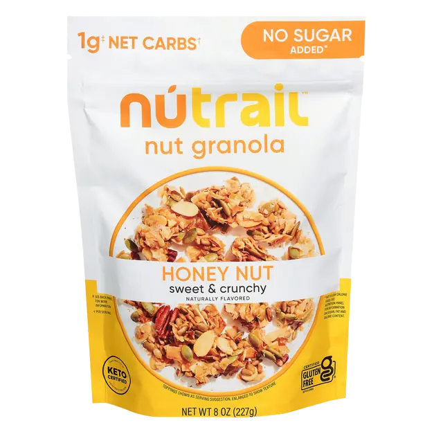 Gluten Free No Sugar Added Keto Honey Nut Granola