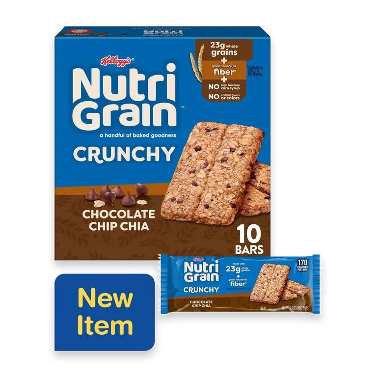 Crunchy Chocolate Chip Chia Bars