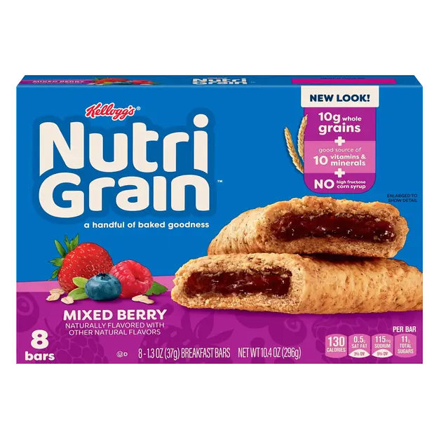Mixed Berry Soft Baked Breakfast Bars - 8 ct