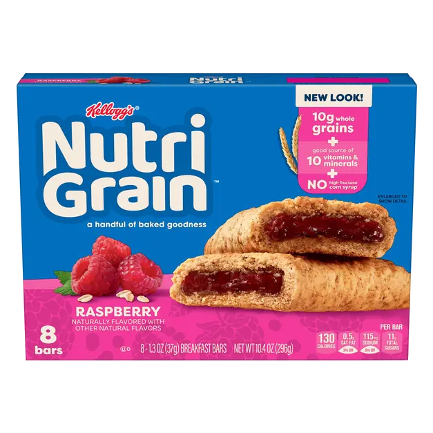 Raspberry Soft Baked Breakfast Bars - 8 ct