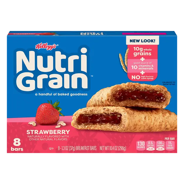 Strawberry Soft Baked Breakfast Bars - 8 ct