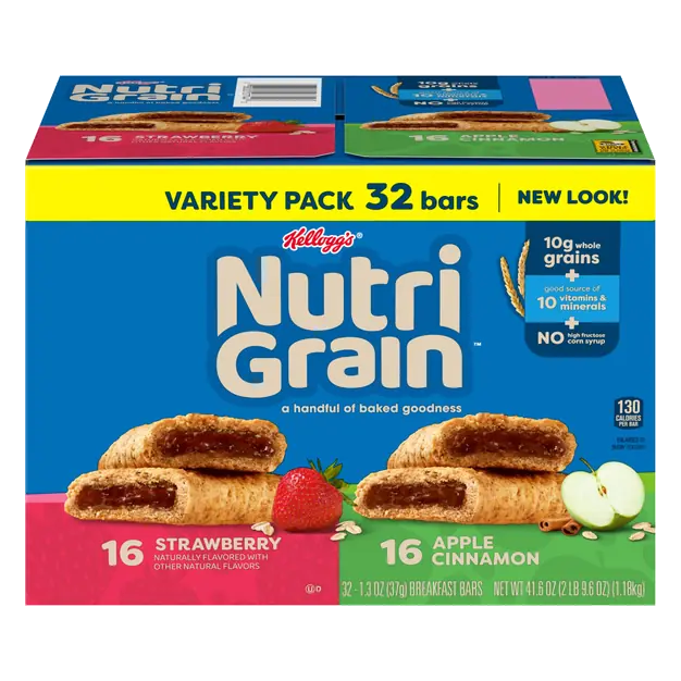 Variety Pack Soft Baked Breakfast Bars - 32 ct