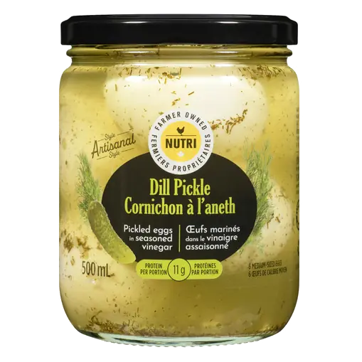 Pickled Eggs Seasoned Vinegar Dill Pickled 500 ml