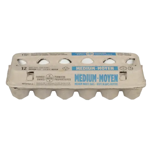 White Eggs Medium 12 Count
