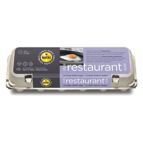 Nutri White Eggs Restaurant Style Large 12 Count
