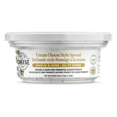 Dairy-Free Cream Cheese Style Spread Garlic & Herb 210 g