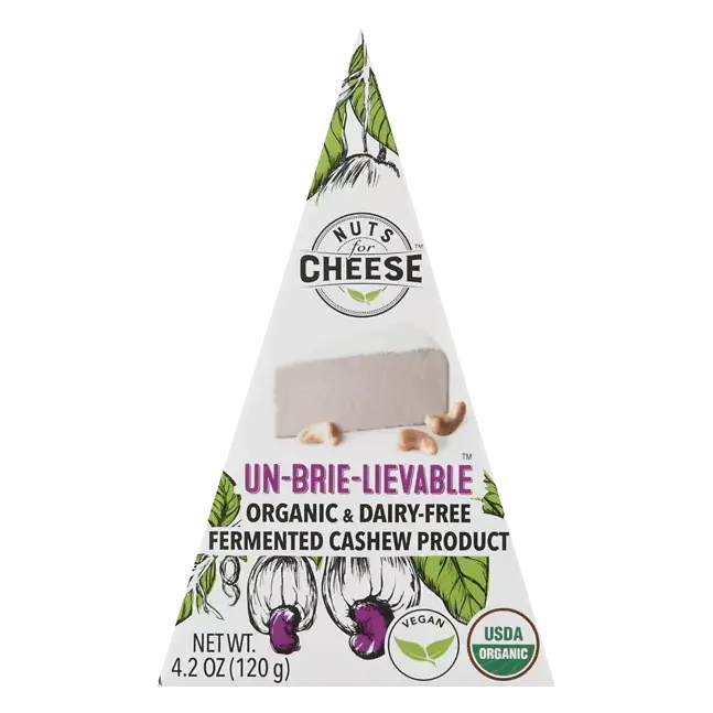Fermented Cashew Product, Organic & Dairy-Free, Un-Brie-Lievable