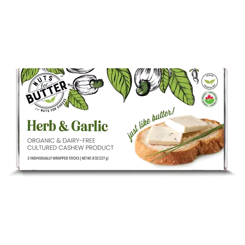 Nuts For Butter Dairy-Free Butter Herb & Garlic 227 g