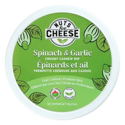 Vegan Cashew Dip Spinach & Garlic 210 g