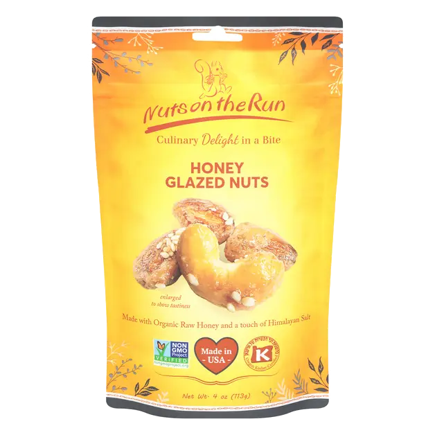 Nuts on the Run Honey Glazed Nuts 4 oz