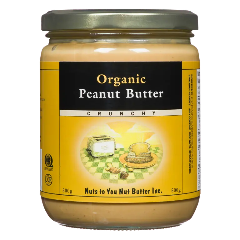 Nut Butter Organic Peanut Butter Crunchy 500 g