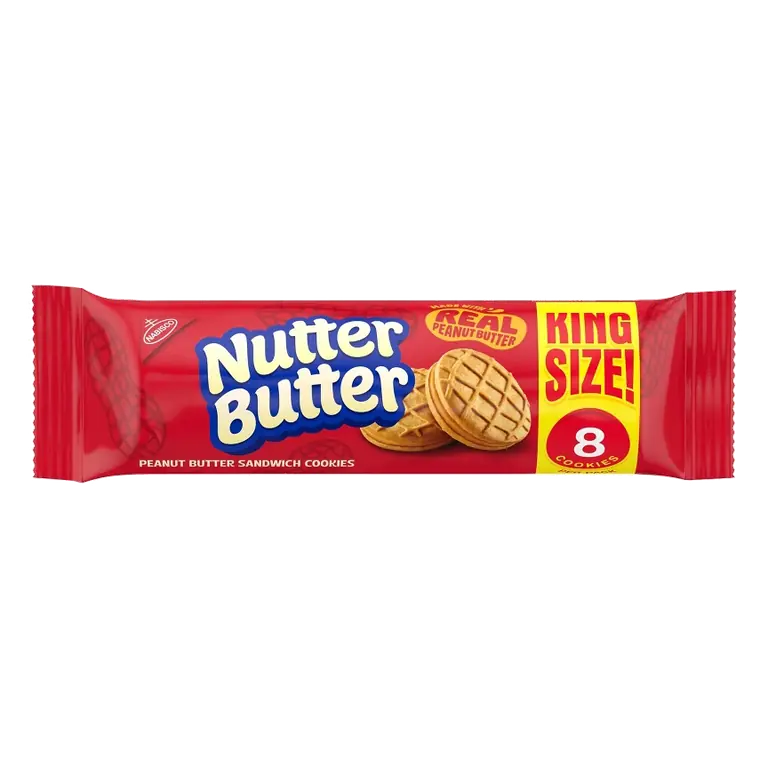 Nutter Butter King Size Peanut Butter Sandwich Cookies, 3.5oz