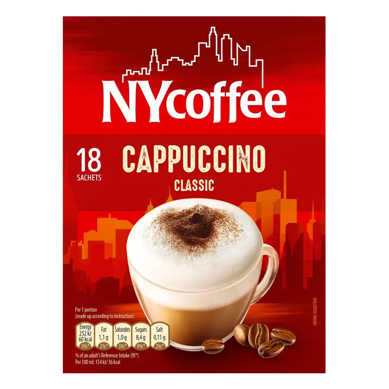 NYCoffee Cappuccino Classic 18 x 14g (252g)
