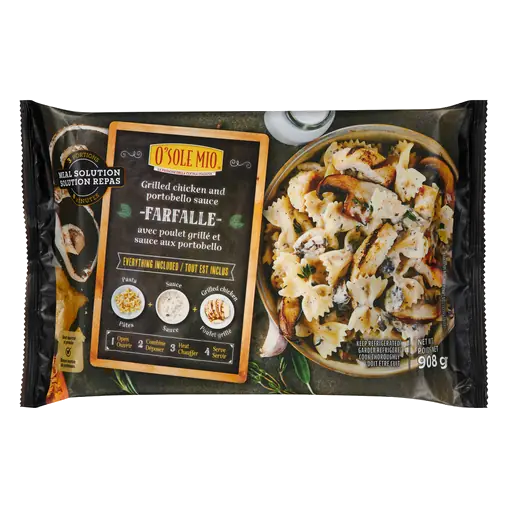 O'Sole Mio Meal Kit Farfalle With Grilled Chicken And Mushroom Sauce 908 g