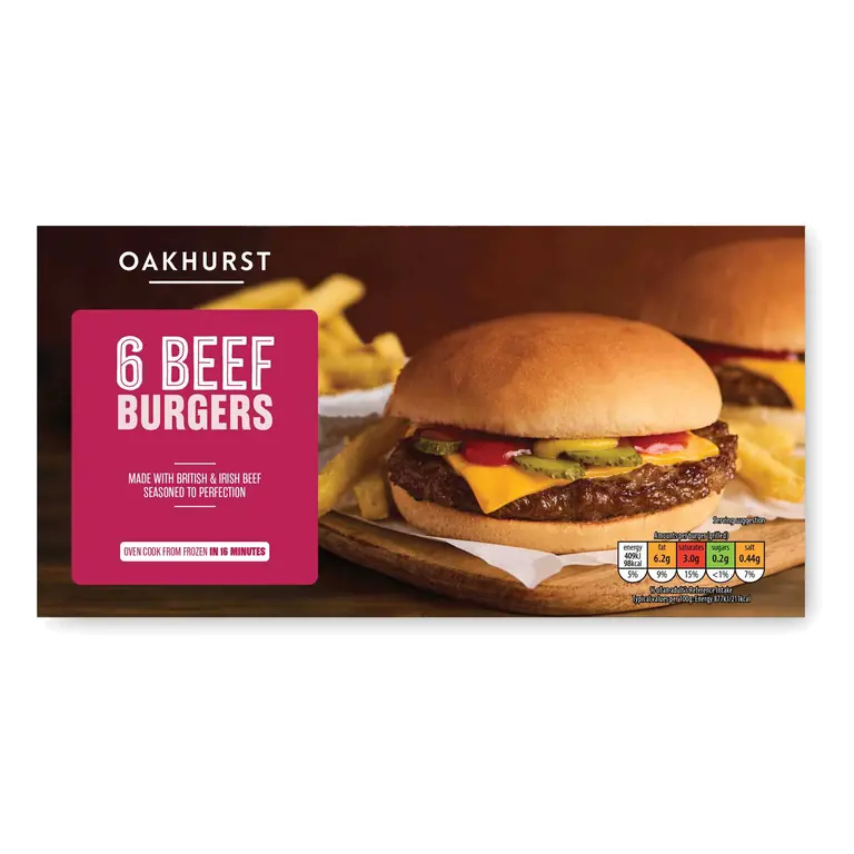 Beef Burgers 6 Pack