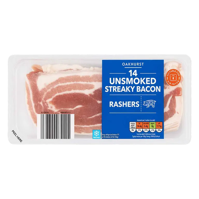 Unsmoked Streaky Bacon 14 Pack