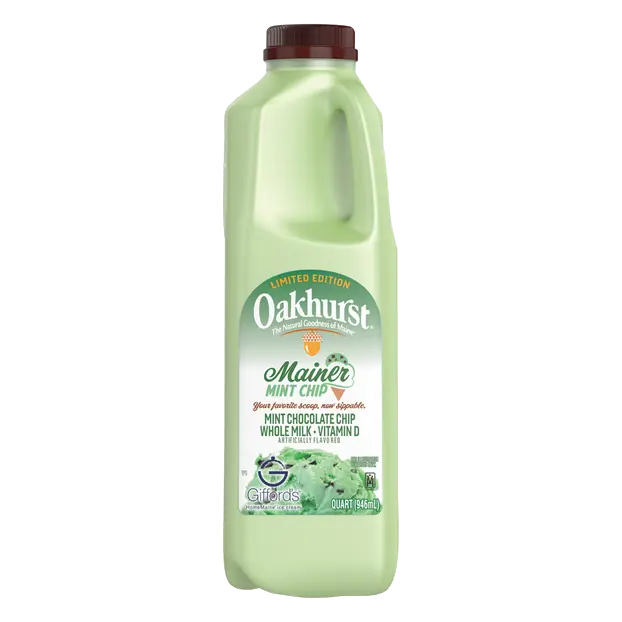 Whole Mainer Mint Chip Flavored Milk