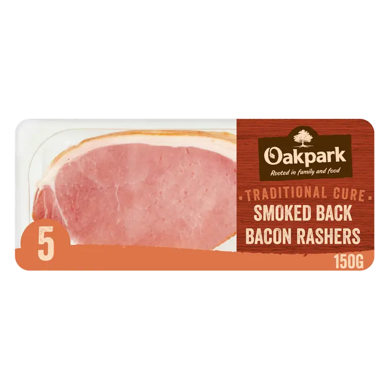 Oakpark 5 Smoked Back Bacon Rashers 150g