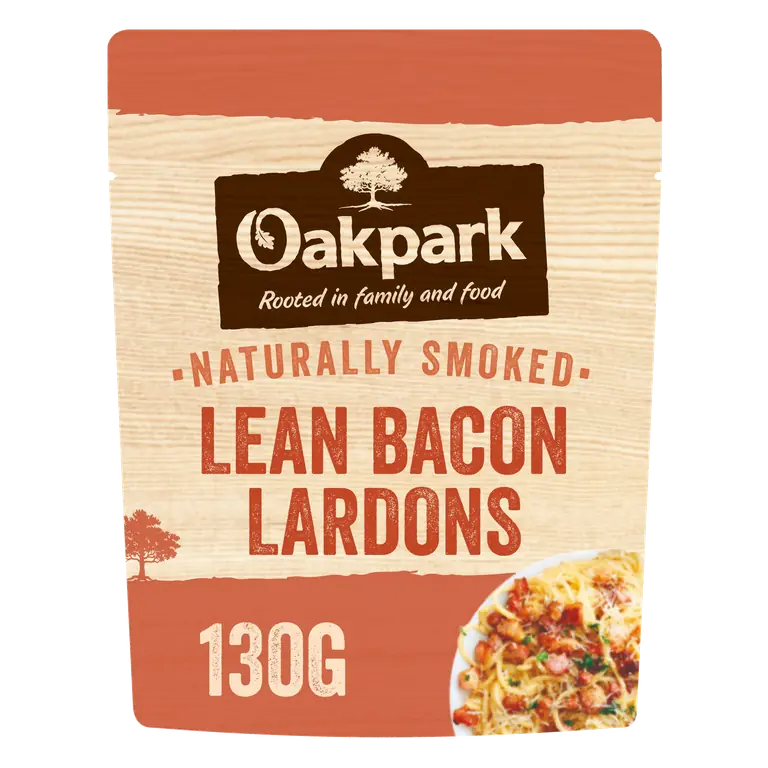 Oakpark Naturally Smoked Lean Bacon Lardons 130g