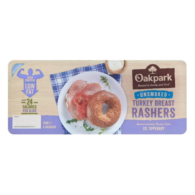 Unsmoked Turkey Breast Rashers x6 150g
