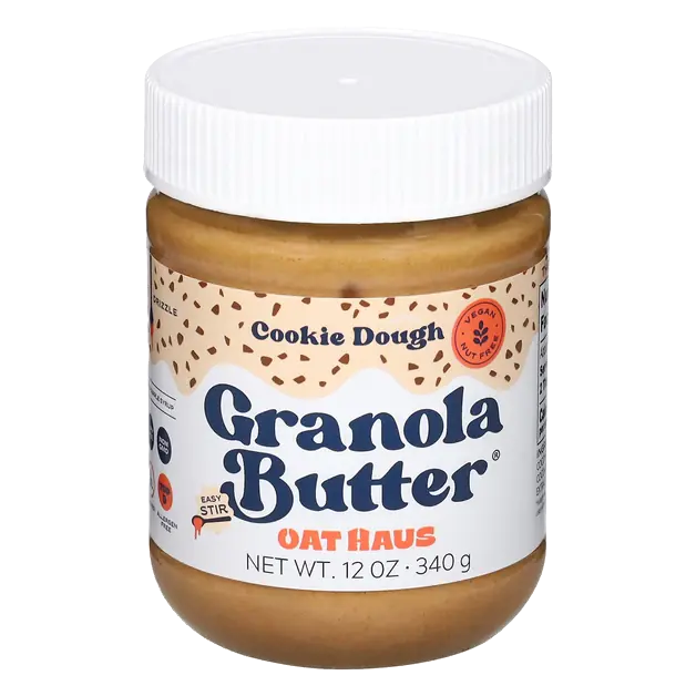 Gluten & Nut Free Vegan Cookie Dough Granola Butter
