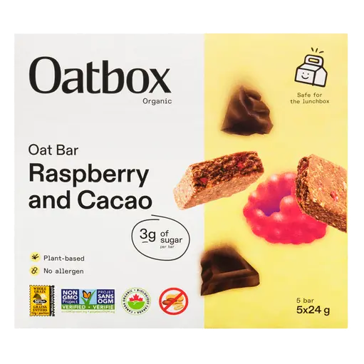 Bars Raspberry Cocoa 5 Pack 24 g