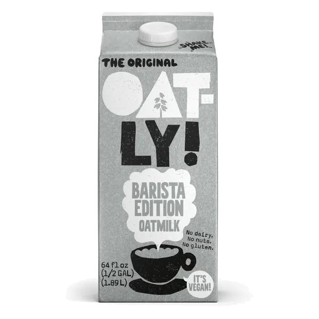 Oatly Oatmilk Barista Edition Chilled Non-Dairy Milk, 64 fl oz: Vegan, Certified Gluten-Free