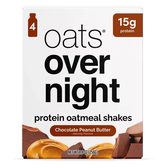 Chocolate Peanut Butter Protein Oatmeal Shakes