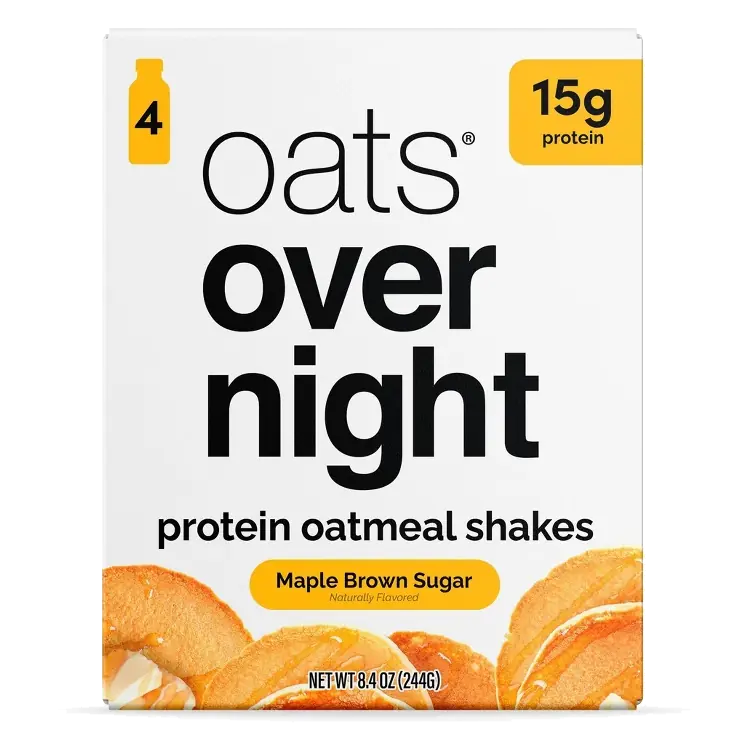 Oats Overnight Maple Brown Sugar Breakfast Shake, 8.4oz/4pk