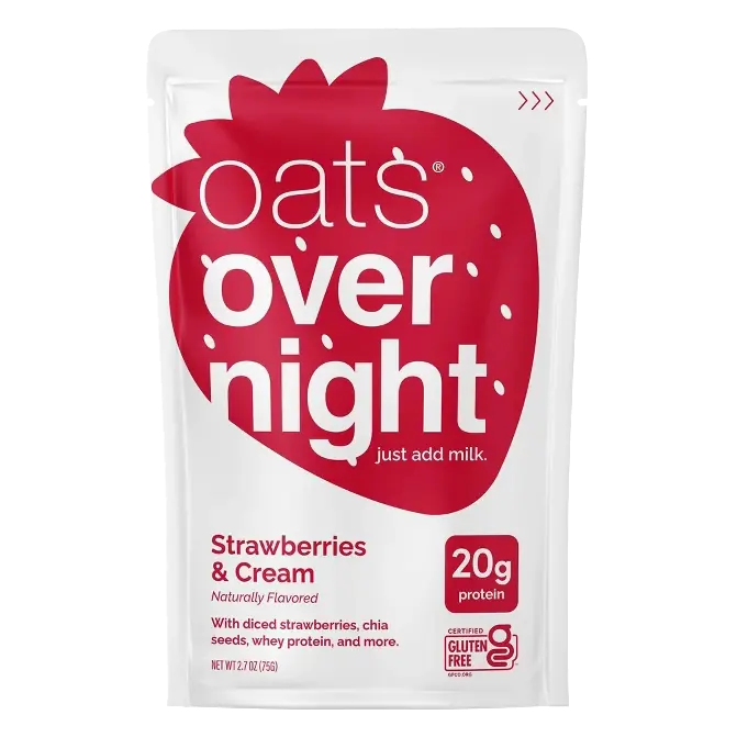 Oats Overnight Strawberries and Breakfast Shake Pouch, 2.7oz