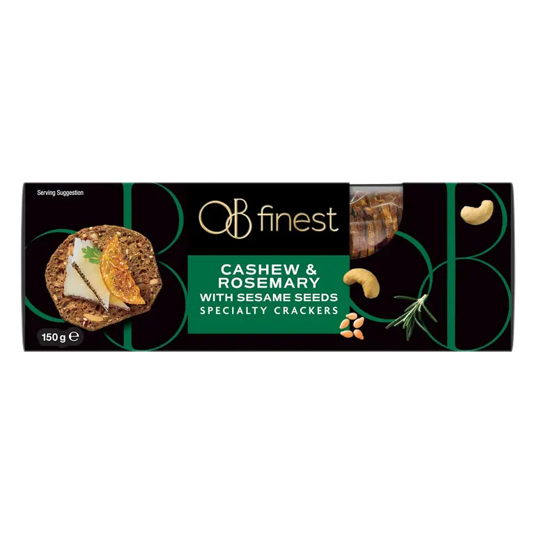 Specialty Crackers Cashew & Rosemary With Sesame Seeds