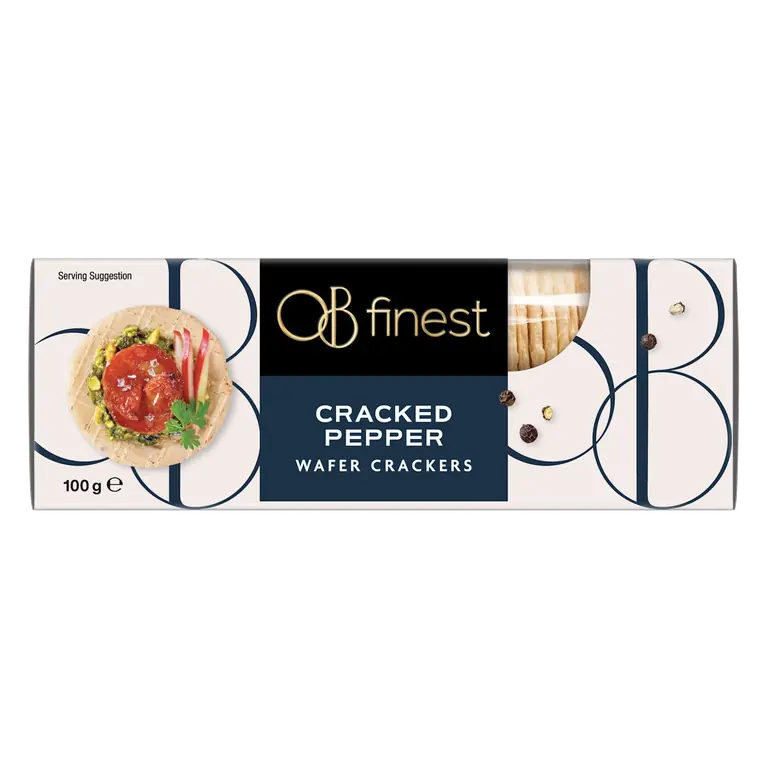 Wafer Crackers Cracked Pepper