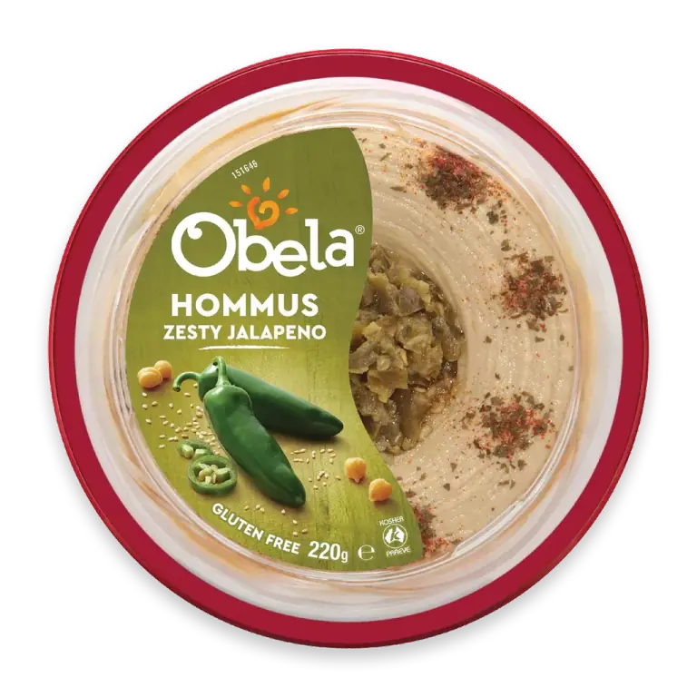 Hommus Dip With Zesty Jalapenos