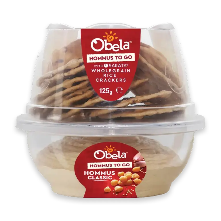 Hommus To Go Classic & Sakata Crackers