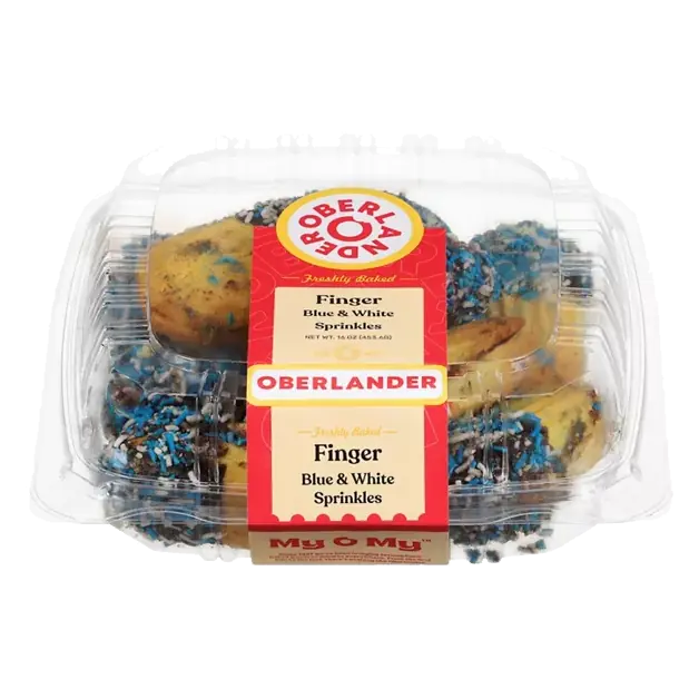 Finger Blue & White Sprinkles Cookies