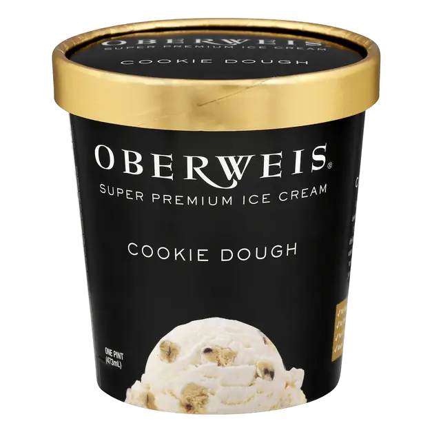 Oberweis Super Premium Ice Cream, Cookie Dough
