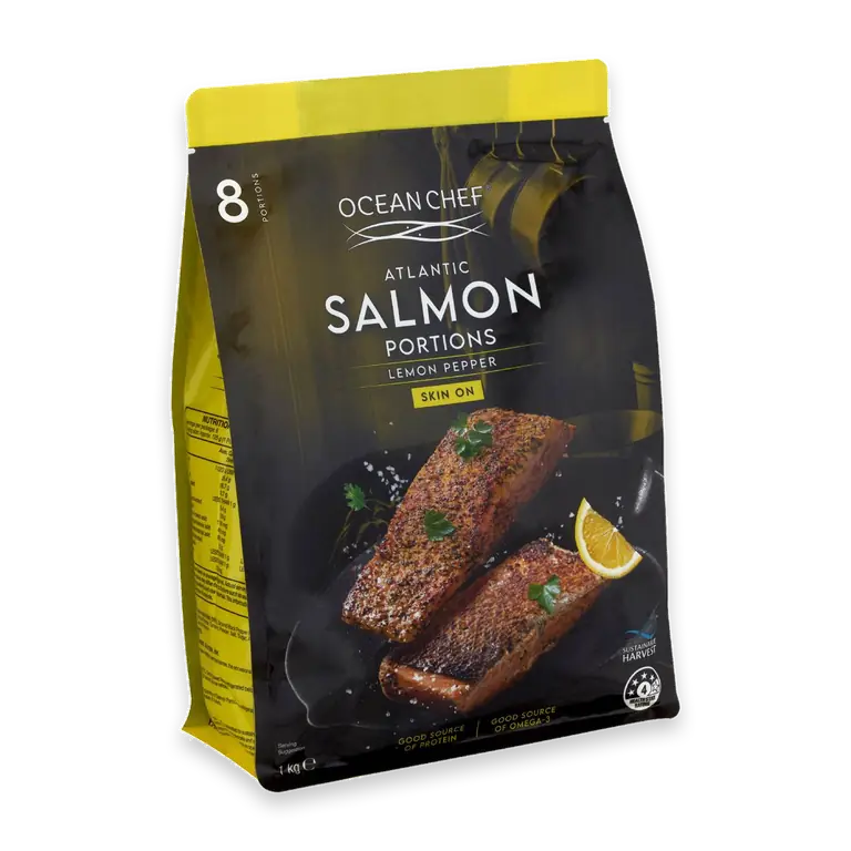 Atlantic Salmon Portions Lemon Pepper